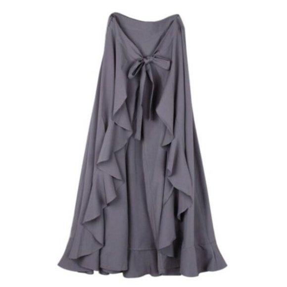 WIDE LEG PALAZZO SKIRT PANTS - Picture 2 of 4